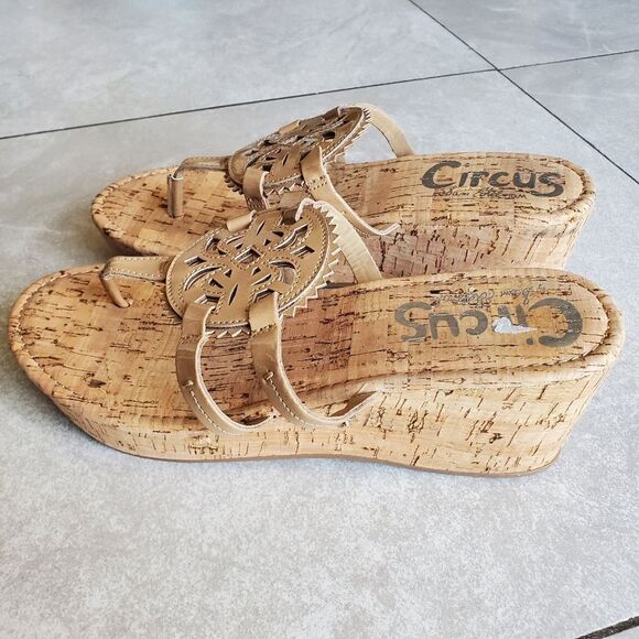 Circus By Sam Edelman Women's Wedges Tan Size 9 M - Picture 5 of 10